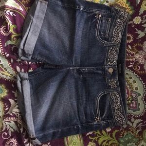 Denim shorts
